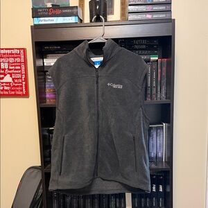 Columbia Charcoal Sleeveless Fleece Vest